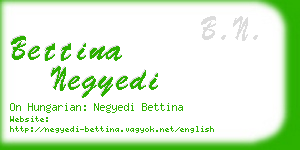 bettina negyedi business card